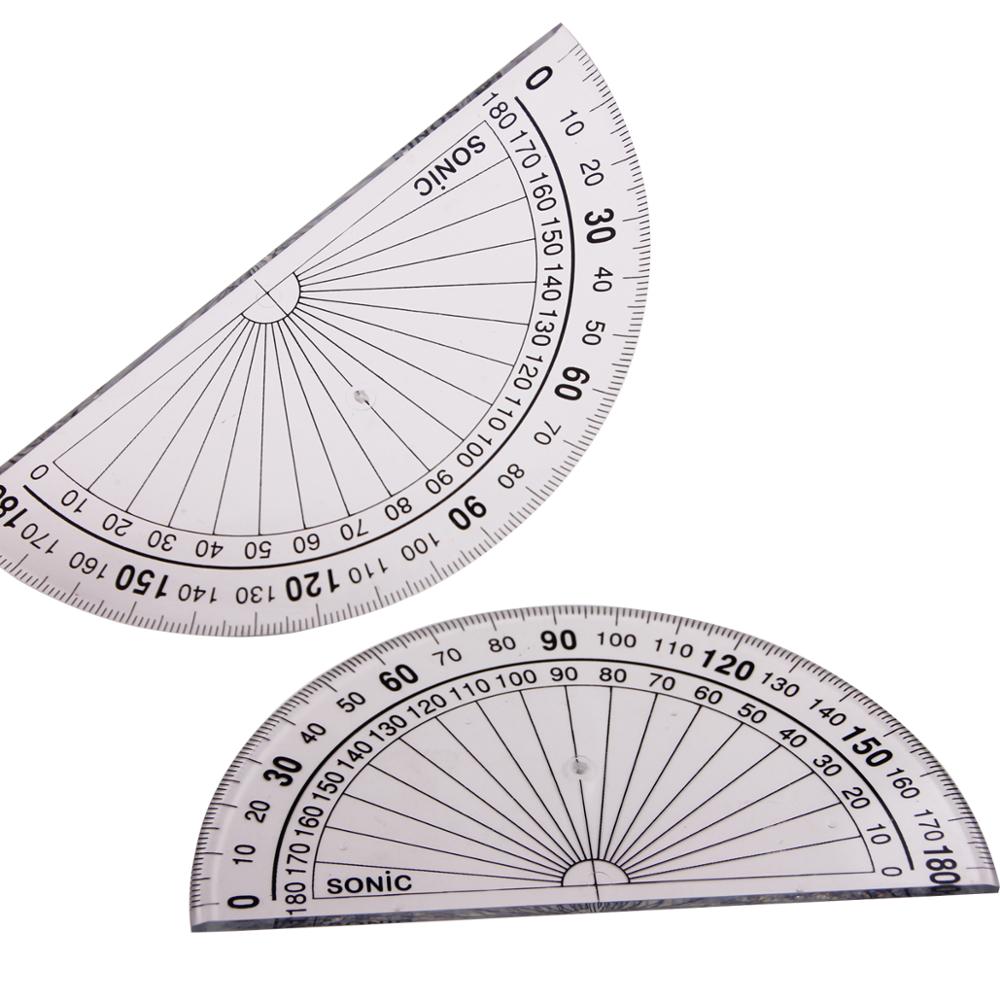 High quality OEM protractor set plastic transparent digital protractor
