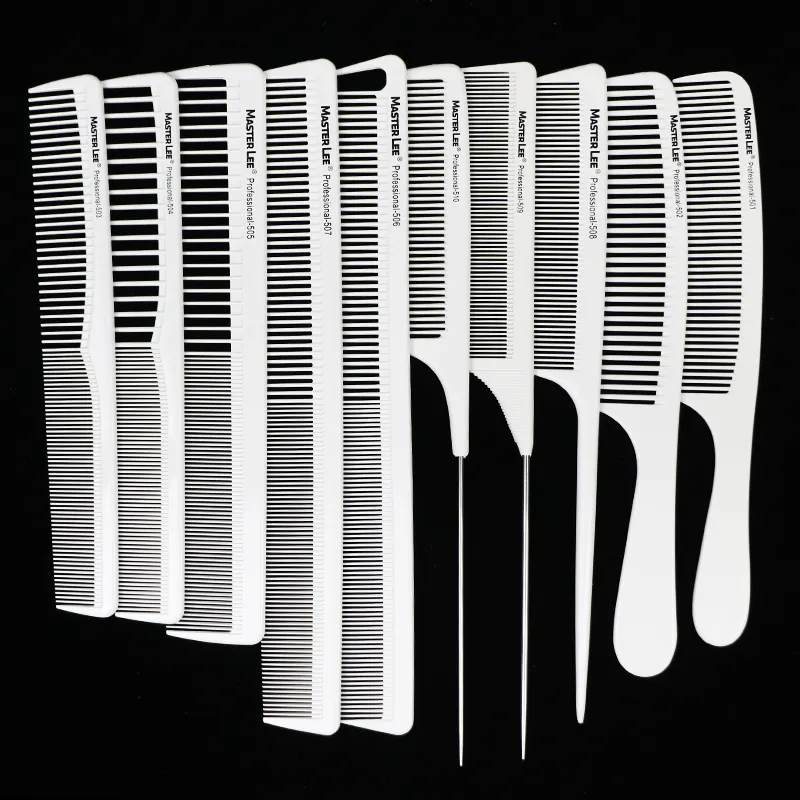 Masterlee Brand Professional Salon Use Barber White Carbon Hair Comb with good quality