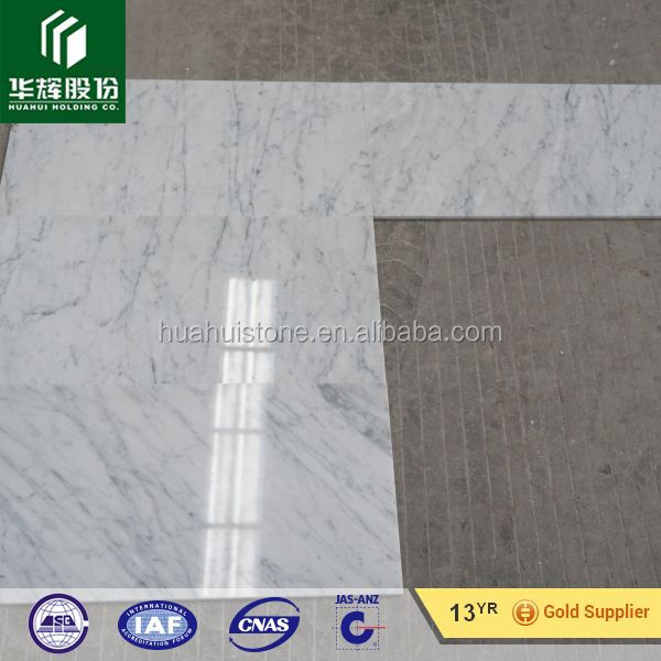 Белая мраморная плитка 24x24, белая мраморная плитка Bianco Carrara, низкая цена мраморная плитка