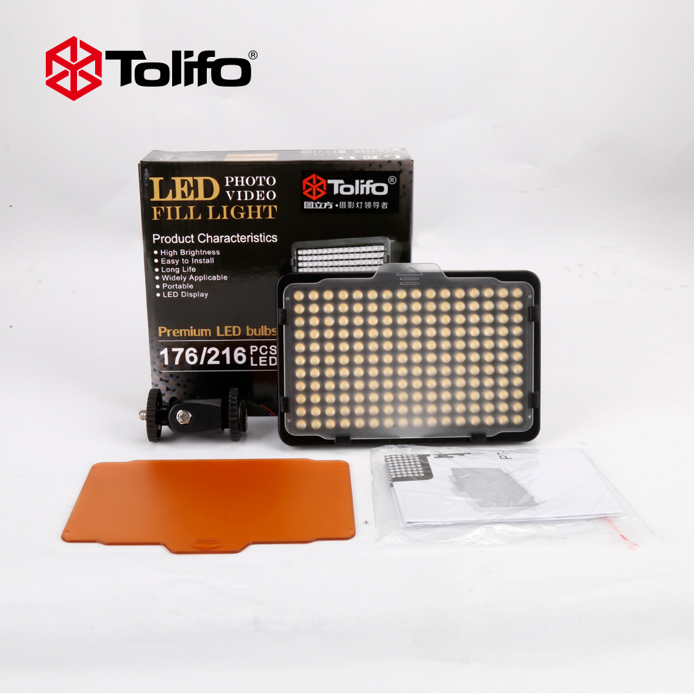 Tolifo китай оптовая продажа на камеру ручной фотографии видео DSLR светодиодный свет постоянная лампа заполняющий свет для Canon Sony