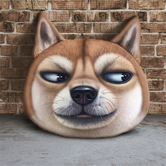 Оптовая продажа с фабрики персонализированные 3D собака лицо головой животного наволочка
