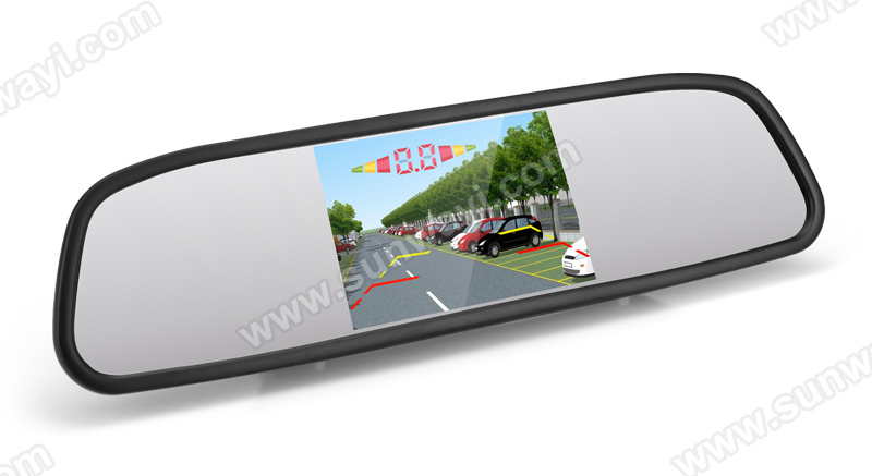 Красочные TFT-LCD зеркало отображения видео Датчик парковки