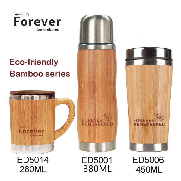 High quality BPA free unbreakable laser engraved wood cup with logo