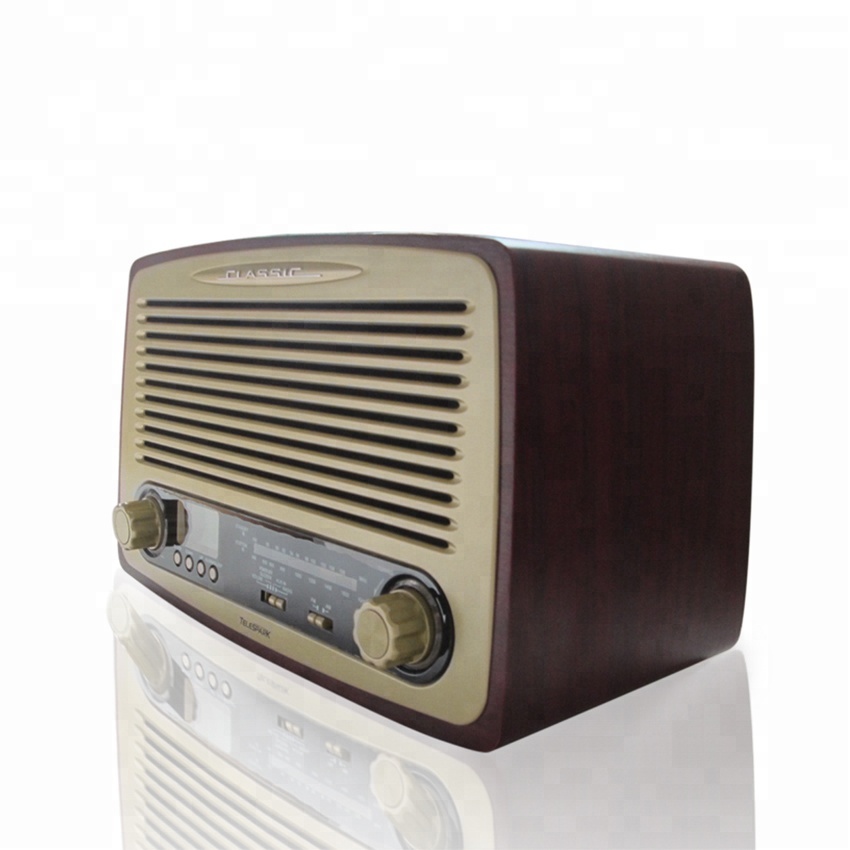 2018 высококачественное портативное деревянное винтажное am fm-радио с USB SD mp3-плеером