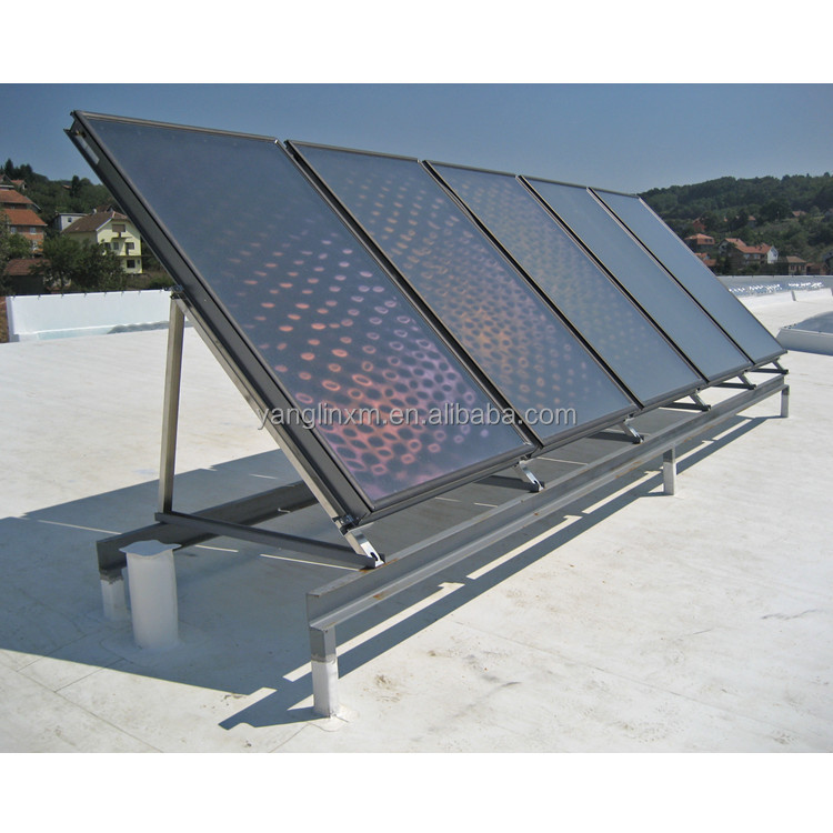Солнечная панель PV плоская крыша монтаж алюминиевые конструкции
