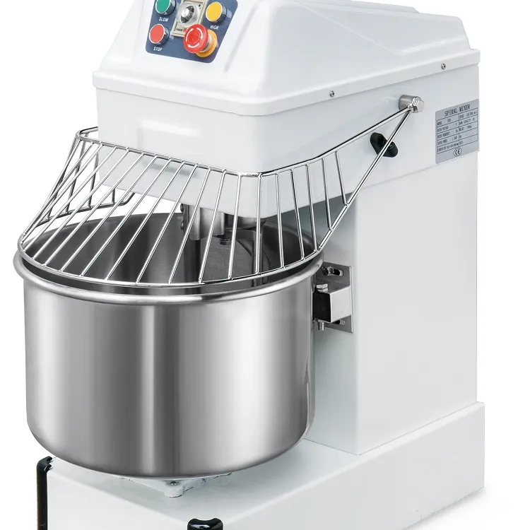 2022 Commercial HS40 food grade starinless 16kg capacity flour mixing machine spiral dough mixer machine dough kneading machine
