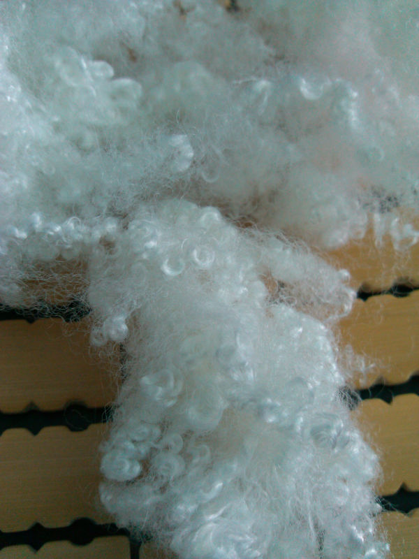 Virgin or Recycled Hollow Conjugate Siliconized Polyester Staple Fiber 7D * 64mm for filling quits or pillows,cushions