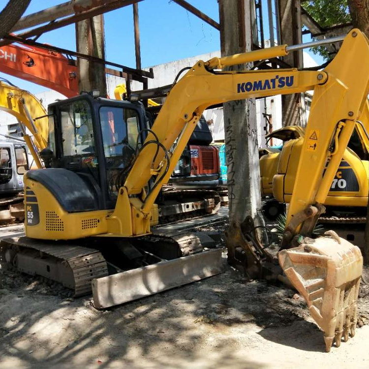 Used original KOMATSU PC55 excavator with solid quality