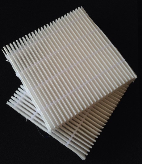 PP +PET laminated low pressure drop mini pleat filtration media