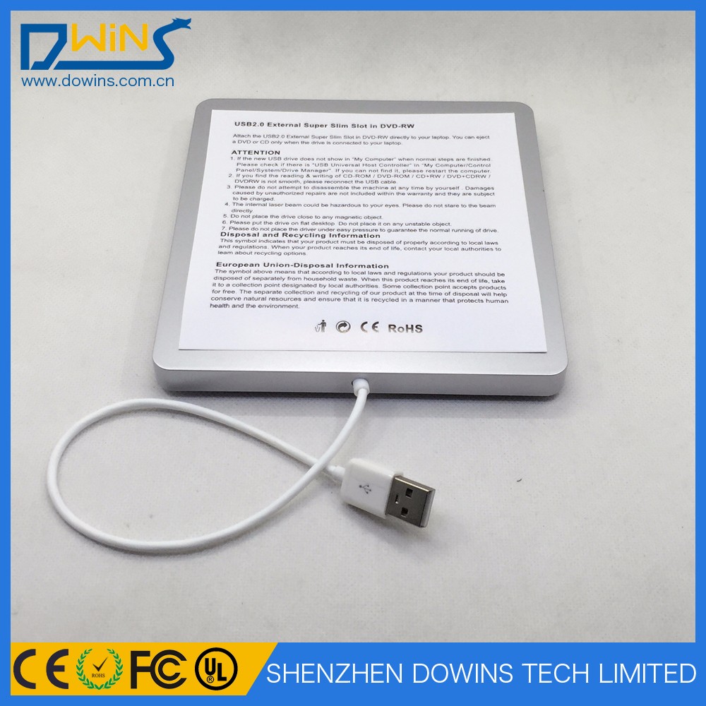 Портативный слот-в USB2.0 внешний мульти-размытый ридер DVD RW 4X BD ROM CA10N