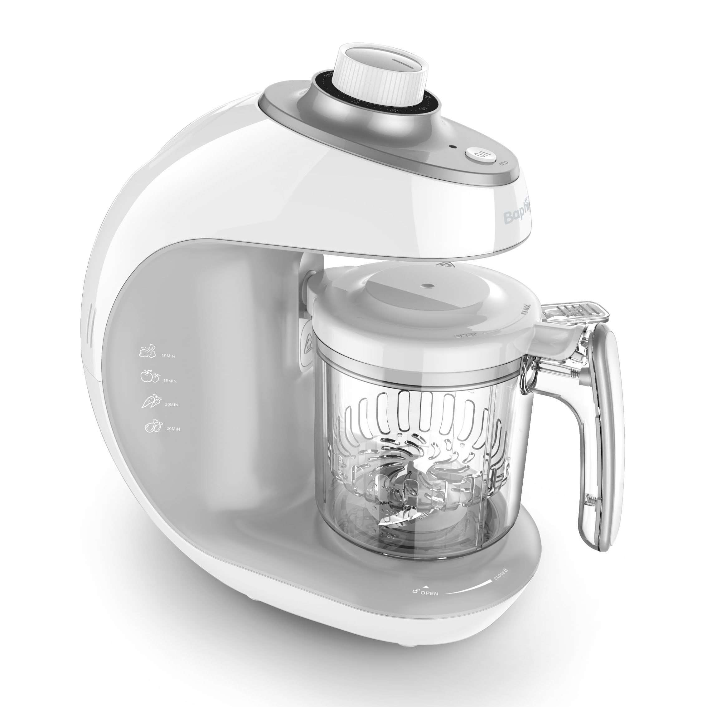 Customized Efficient 2 in 1 Mechanical food processor, baby food processor with timer