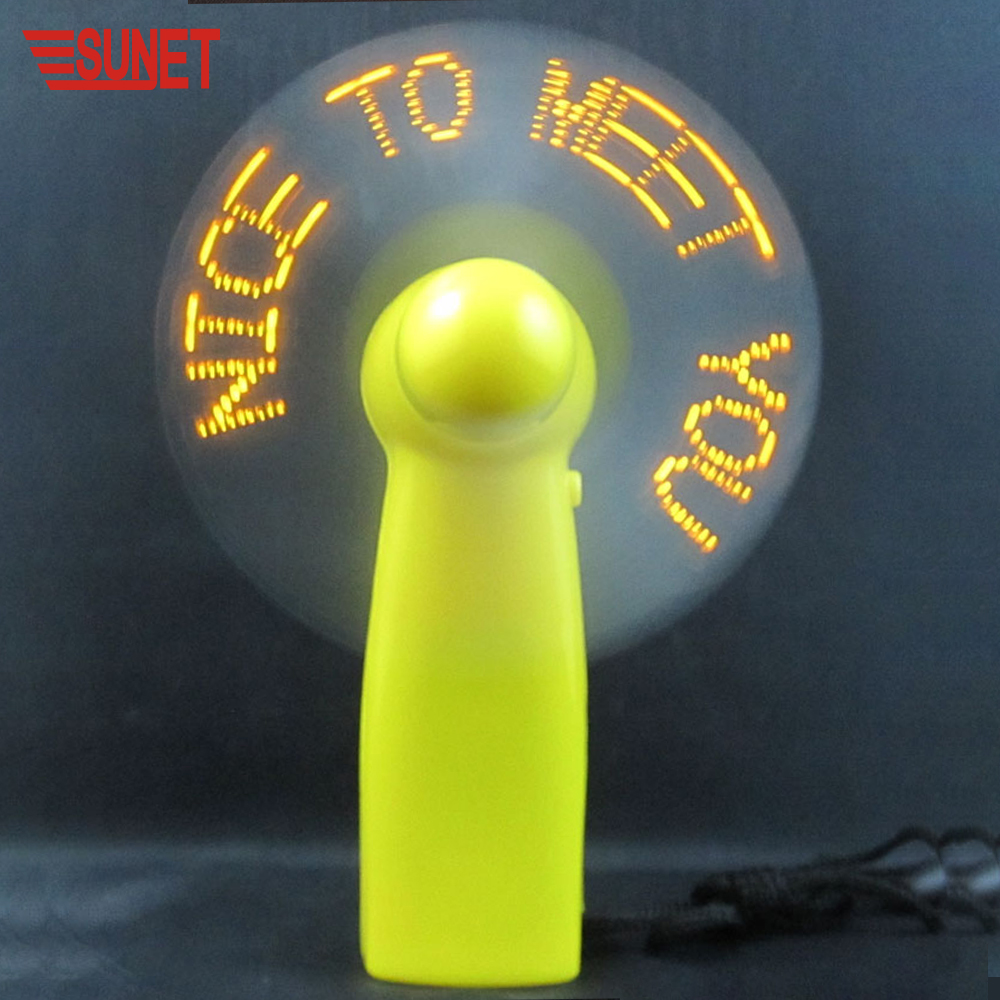 SUNJET элементов питания типа AAA-Usb кабель программируемый текст светодиод мигает тема вентилятор