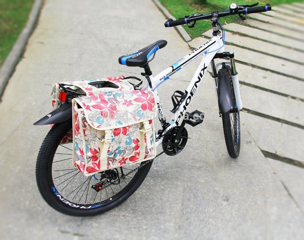 Портативный цветочный двойной велосипед Pannier