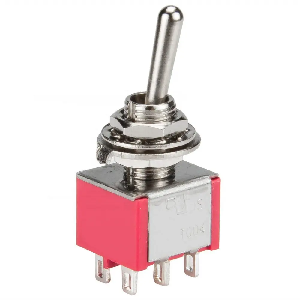 Instrumentation Equipment Toggle Switches 5A 125VAC ON OFF ON 6PIN DPDT Miniature Toggle Switches