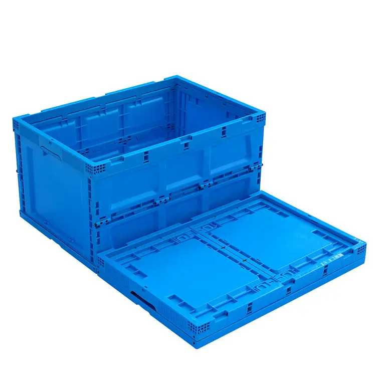 66l storage box special transportation folding plastic box warehouse crate plastic produce crate for sale
