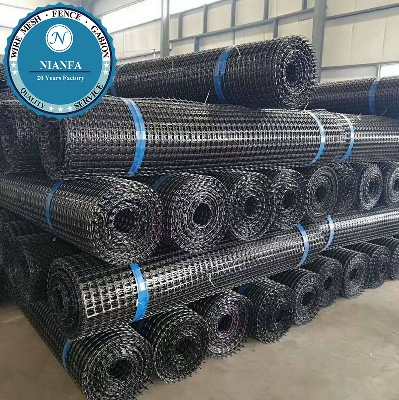 Guangzhou factory hot sale road used biaxial geogrid