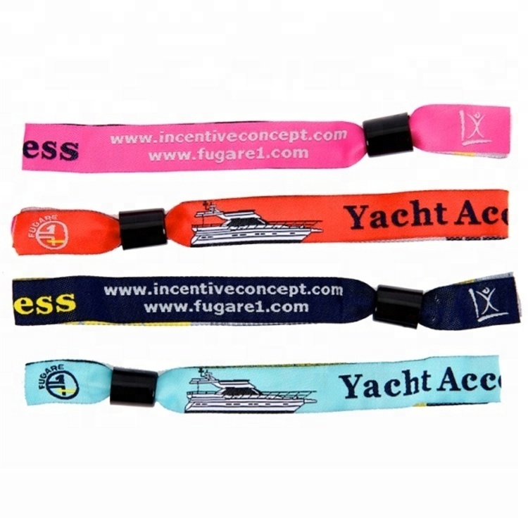 Изготовление один раз использовать настроить multiaccessories красочные тканые фестиваль ткани напульсники