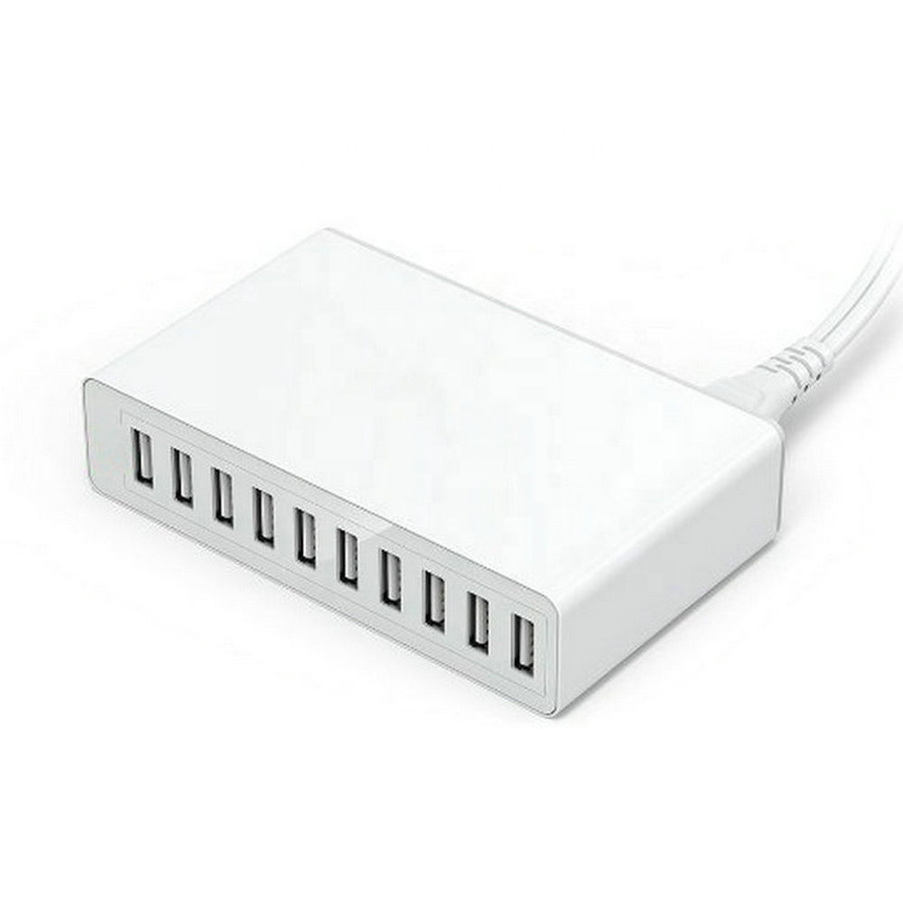 Горячее предложение 2019 DC 5V 10A 50W Портативный 10 usb порт быстрое зарядное устройство настенное дорожное зарядное устройство