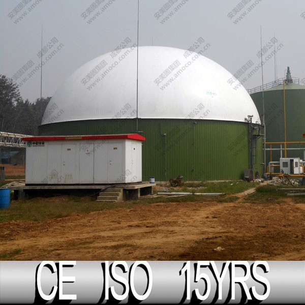 Мембранная крышка для биогаза от производителя, установленная на верхней части анаэробного картриджа