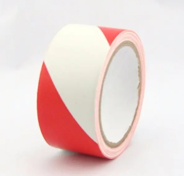 Factory direct supply non adhesive red and white warning Tape