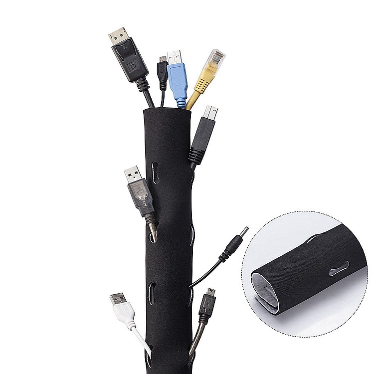 EKO Flexible Neoprene Cable Wrap Cable Cover/ Cord Management/Cable Organizer