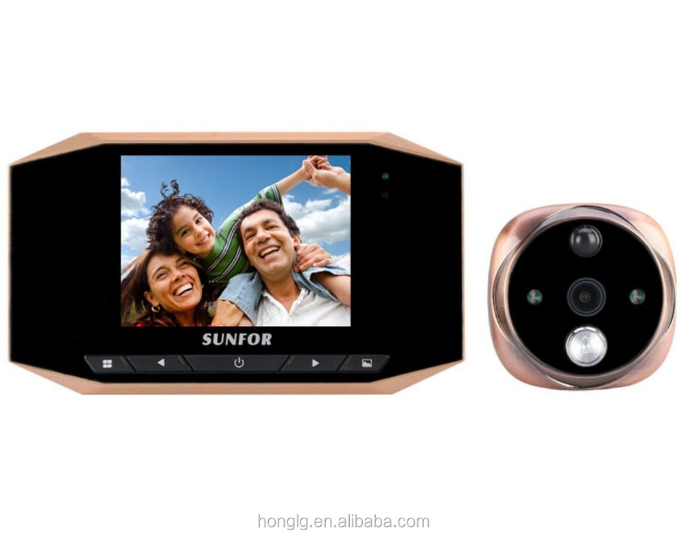 3,5 дюймовый ЖК-экран цифровой дверной видеорегистратор HD