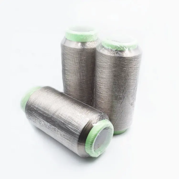 100D antibacterial 100%silver coated conductive fiber yarn