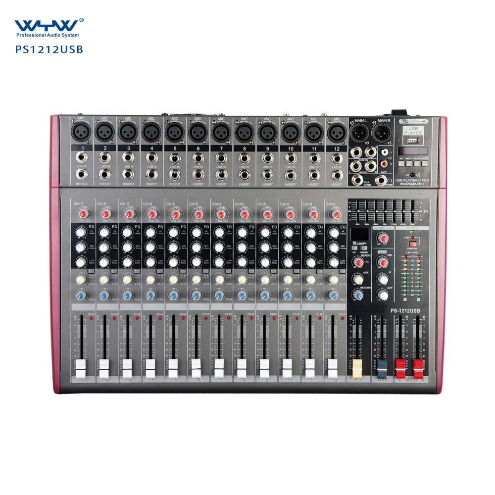 PS-1212USB 12 каналов MP3 записывающий микшер