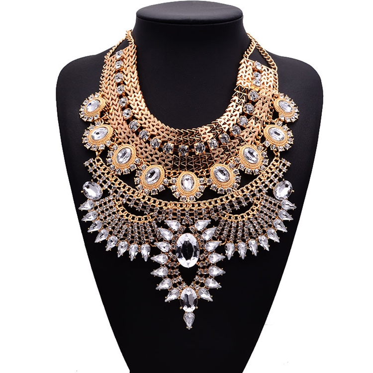 NK-189011 Boho, массивное ожерелье, модные длинные золотые богемный индийские украшения с открытым носком для женщин, большой бижутерия в этническом стиле