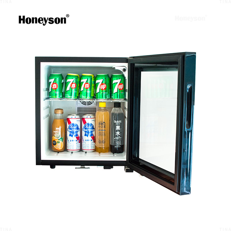 Мини-холодильник Honeyson со стеклянной дверью для комнат в отеле-поставщик из малайзии