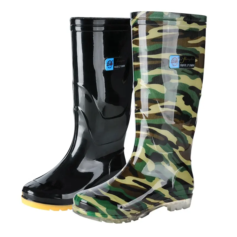 Waterproof Shoe Long Rubber Designer Fashion Black Pvc Transparent Men Neoprene Rain Boots