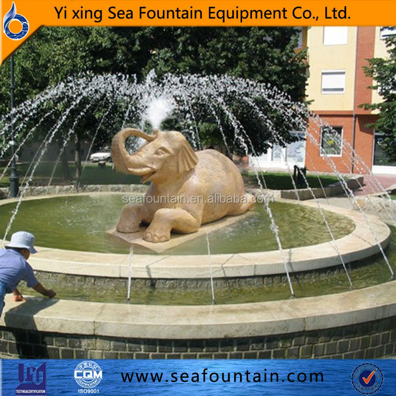 Music water fountain metal sculpture playing children water fountain