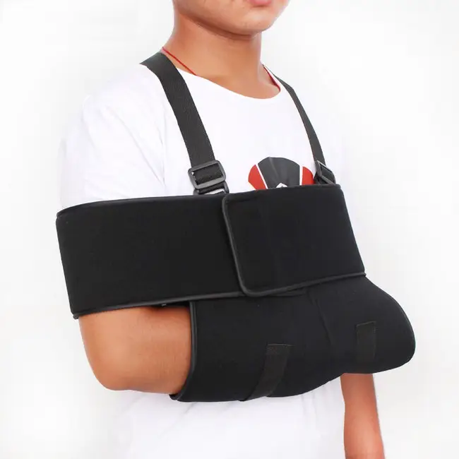 Adjustable Rotator Cuff and Elbow Support Arm Sling Shoulder Immobilizer Brace for Men and Women