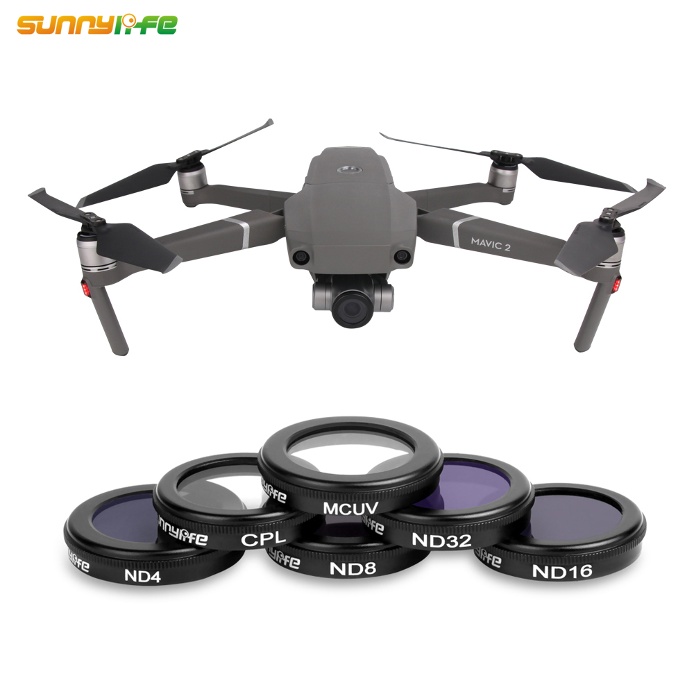 Фильтр объектива Sunnylife MCUV CPL ND4 ND8 ND16 ND32 для дрона DJI MAVIC 2 ZOOM