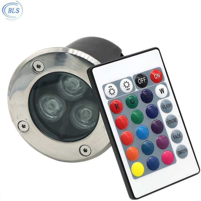 IP67 водонепроницаемая светодиодная подземная RGB дорожная лампа 6 Вт