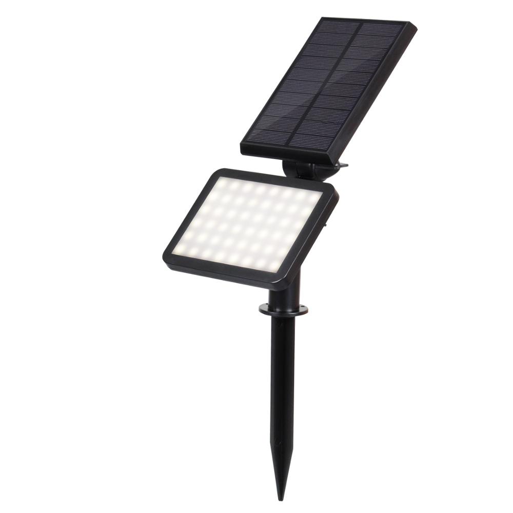 multi-function outdoor lighting led solar garden light for home exterior wall light 48 led solar powered pathway lawn lamp