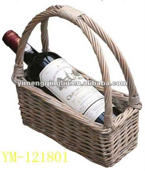 High quality cheap mini wicker wine basket