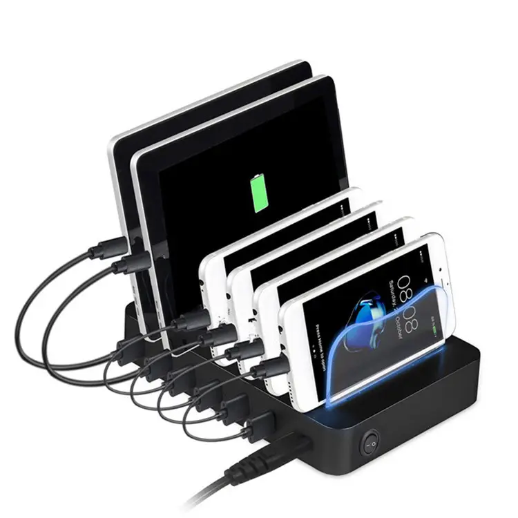 Запатентованный продукт 6 портов мобильного телефона зарядное устройство USB док-станция для зарядки
