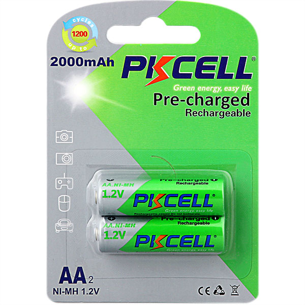 Высокоэнергетические батареи глубокого цикла Nicd AA 1,2 v Nimh 2000mah аккумуляторная батарея