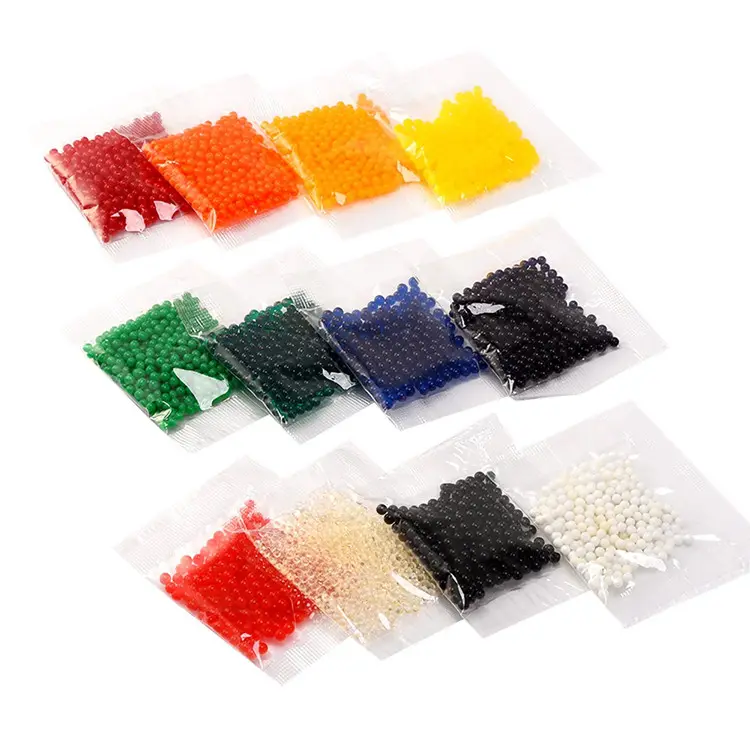 270g 50000pcs Mixed Colour Gel Water Beads Pack Magic Crystal Soil Glowing Ball Jelly Water Beads For Kids