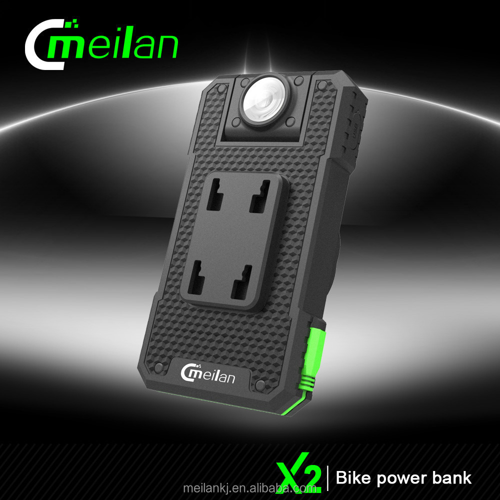 Meilan X2 Светодиодов Велосипед Держатель Мобильного Телефона и Зарядное Устройство Водонепроницаемый