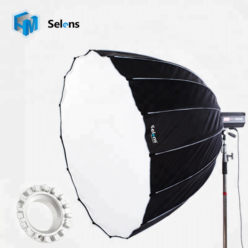 Selens профессиональная 16 Rib 120 СМ глубоко параболический Softbox с Bowens крепление для наружный стробоскоп съемки