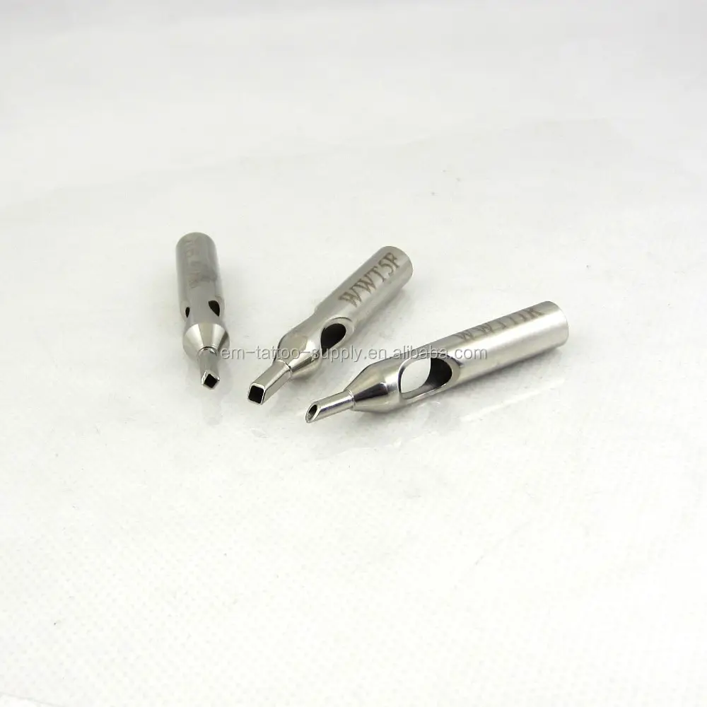 Wholesale price stainless steel tips for tattoo grip disposable tattoo tip