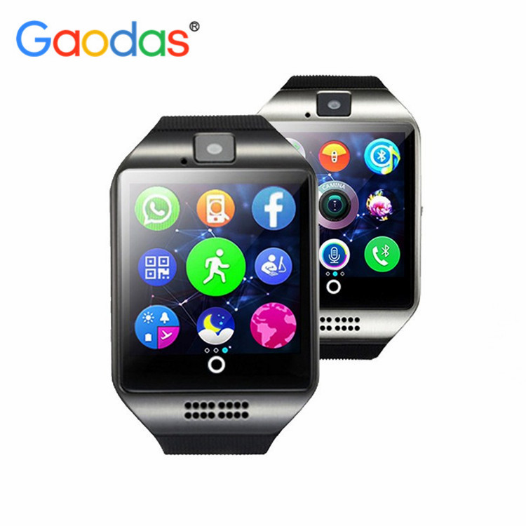 Смарт-часы Q18 с камерой Facebook Whatsapp Twitter Синхронизация SMS Smartwatch GT08 DZ09 U8 поддержка sim-карты TF для Android