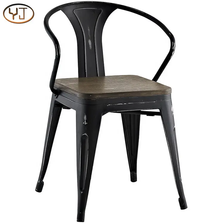Cheap Metal Wood Restaurant Chairs For Sale