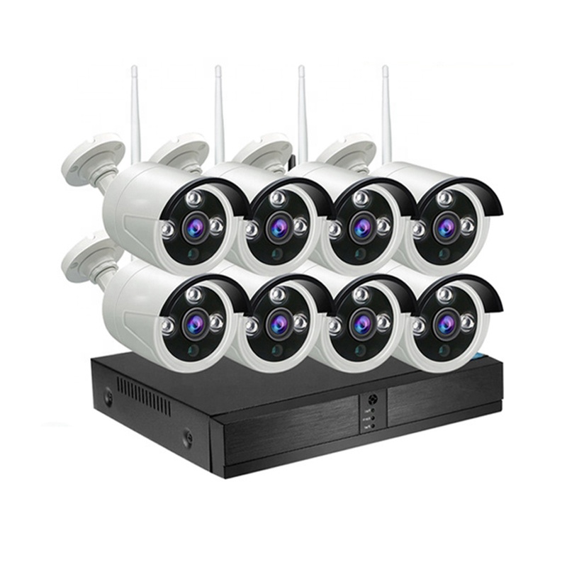 Полный HD 1080p комплект системы видеонаблюдения Nvr ip-камера беспроводной 4CH 8CH пульт дистанционного управления Водонепроницаемый Wifi ip Nvr комплект камеры безопасности Система