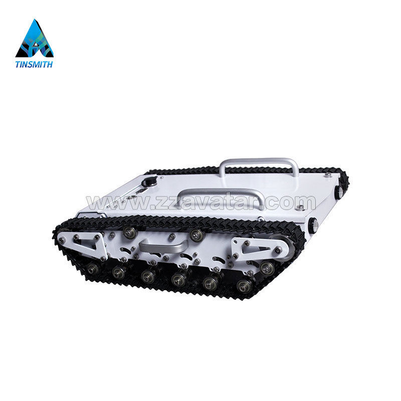 120w*2 Rated Power Metal Track Robot Chassis For Education