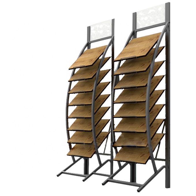 Factory wholesale Wood Flooring Display Racks/Laminate Tile Sample Rack