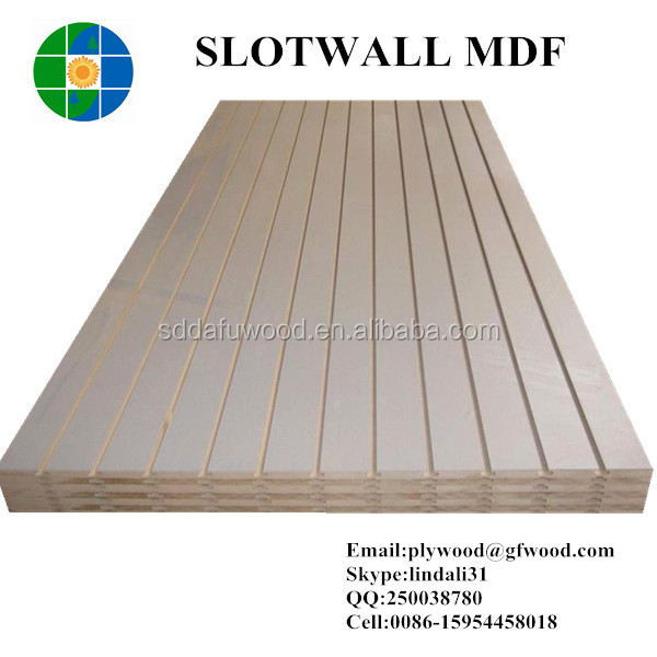18.0 мм слот mdf/slatwall mdf/mdf рифленые
