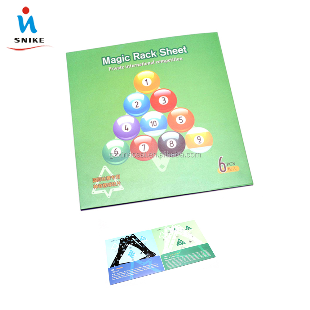Plastic Magic Ball Rack Sheet 9 Ball Magic Rack Sheet Magic For Pool